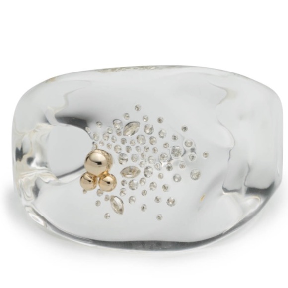 🔥Brand NEW Alexis Bittar Stunning thick translucent lucite bangle. - Picture 3 of 5